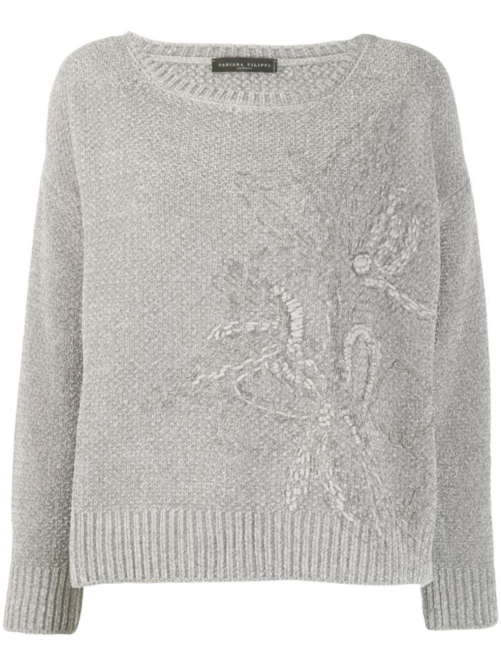 Fabiana Filippi Chunky Knitted Sweater - Grey
