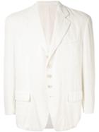 Comme Des Garçons Vintage Notched Lapel Blazer - White