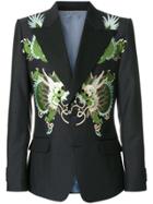 Gucci Heritage Jacket With Dragons - Black