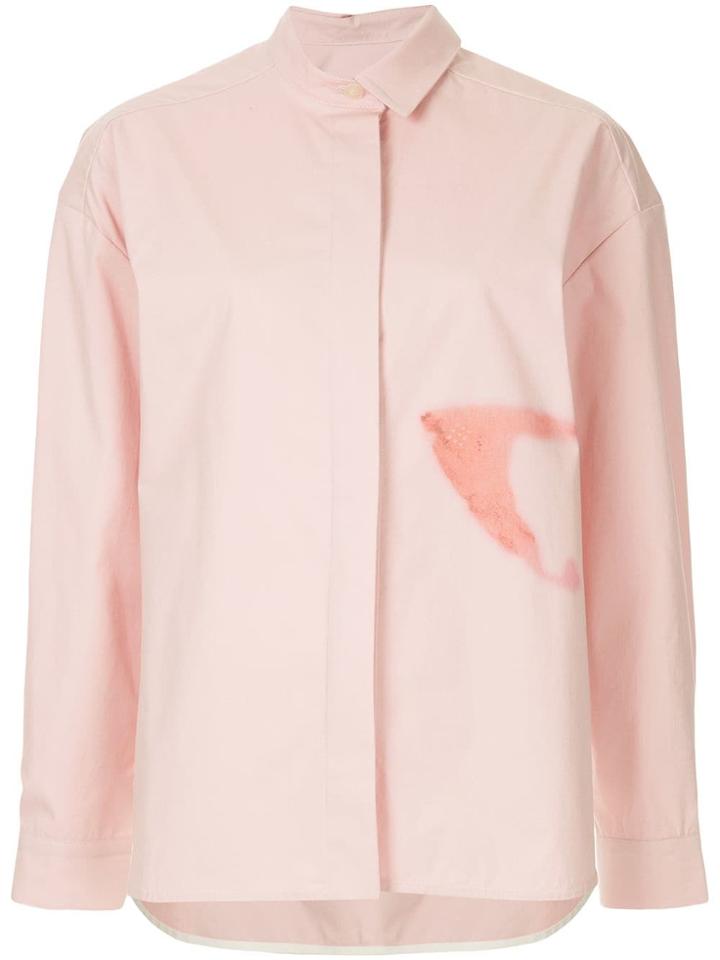 Walk Of Shame Iron Spot Oversized Shirt - Pink