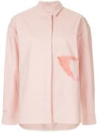 Walk Of Shame Iron Spot Oversized Shirt - Pink