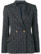 Escada Striped Jacquard Jacket - Blue