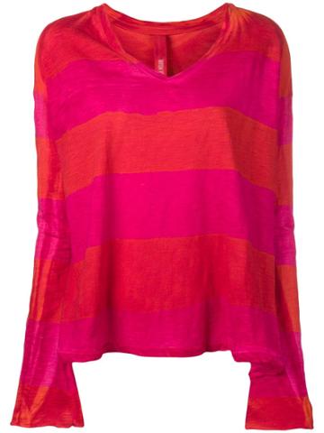 Gilda Midani Large Striped Pullover - Pink