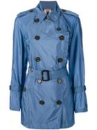 Burberry - Trench Coat - Women - Polyamide/polyester - 10, Blue, Polyamide/polyester