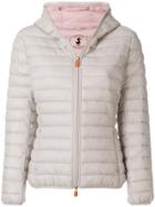 Save The Duck Hooded Padded Jacket - Grey