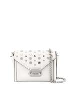 Michael Kors Collection Whitney Studded Satchel Bag - White