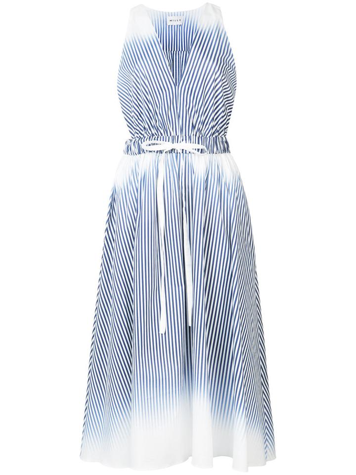 Milly - Finley Dress - Women - Cotton/spandex/elastane - 6, Blue, Cotton/spandex/elastane