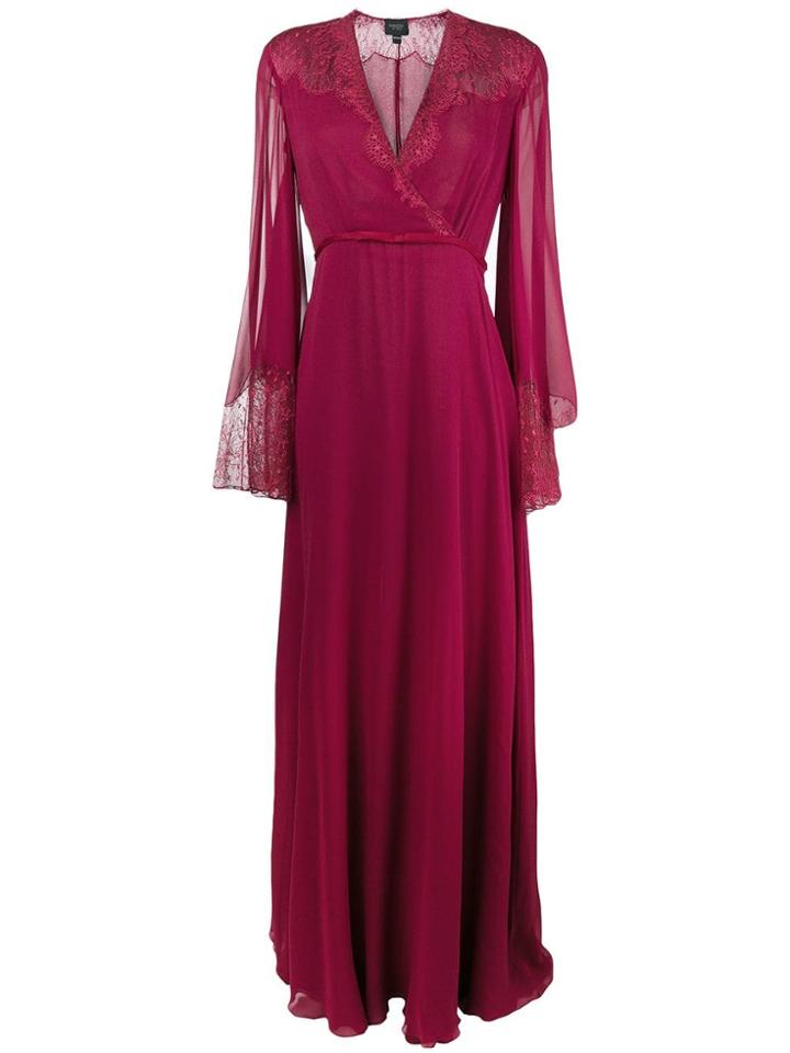 Giambattista Valli Lace Detail Gown - Red