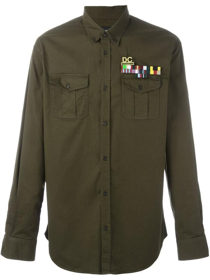 Dsquared2 Military-style Casual Shirt