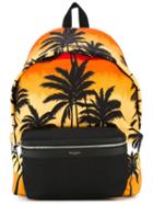 Saint Laurent Hunting Backpack, Yellow/orange, Nylon/leather