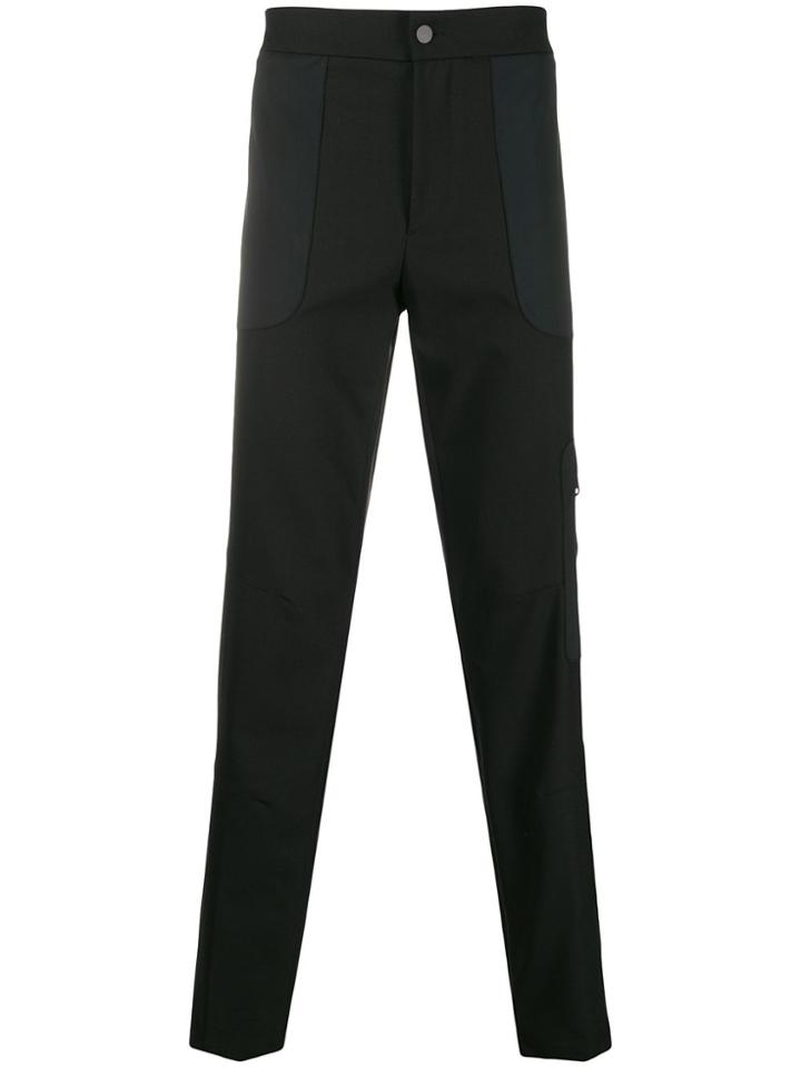 Moncler Pocket Detail Slim-fit Trousers - Black