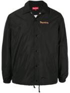 Supreme Gonz Logo Coaches Jacket Ss18 - Black