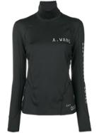 Alexander Wang High Neck Logo Sweater - Black