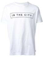 Cityshop 'in The City' Block Print T-shirt, Men's, Size: Xl, White, Cotton