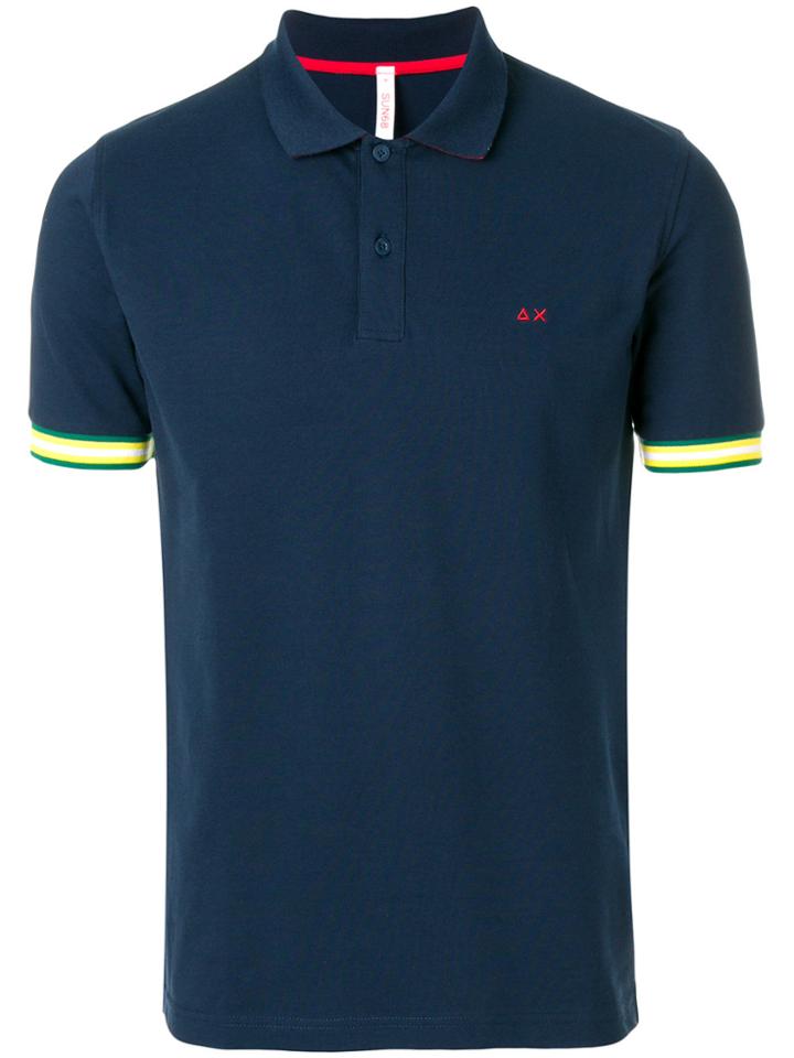 Sun 68 Front Polo Shirt - Blue