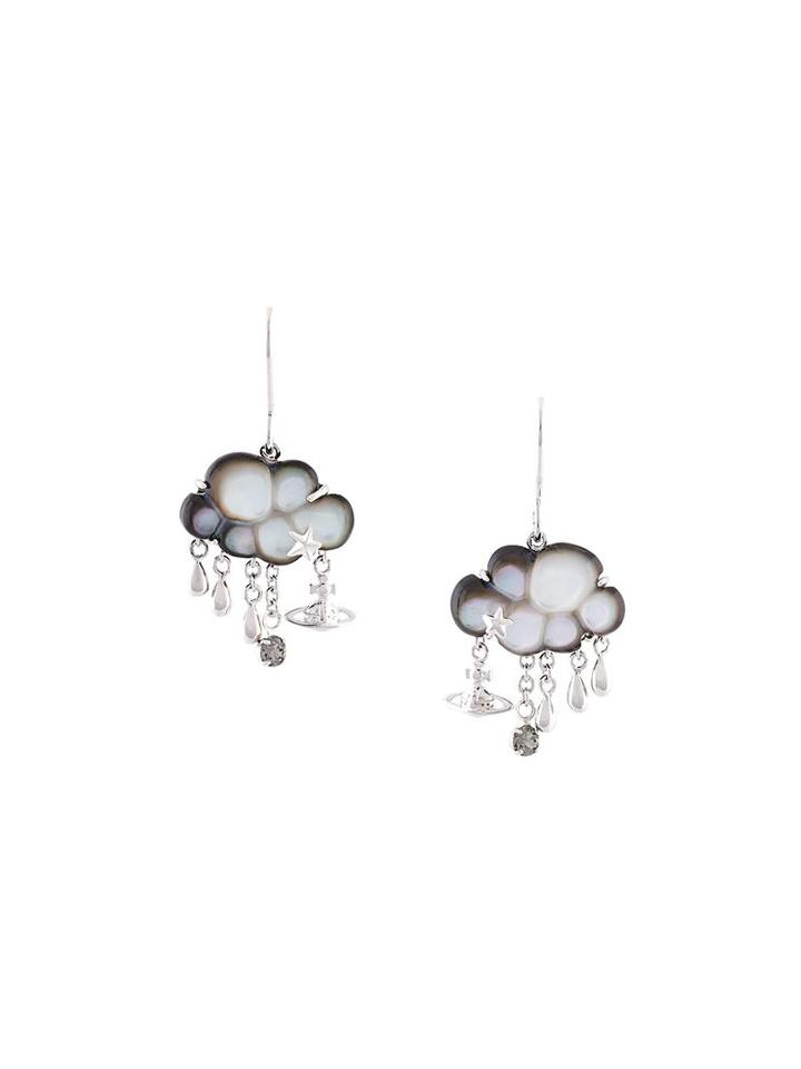 Vivienne Westwood 'selene' Earrings, Women's, Metallic