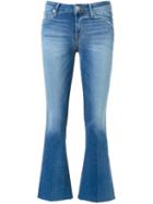 Hudson Carve Cropped Jeans, Women's, Size: 27, Blue, Cotton/polyester/spandex/elastane