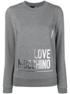 Love Moschino Logo Sweatshirt - Grey