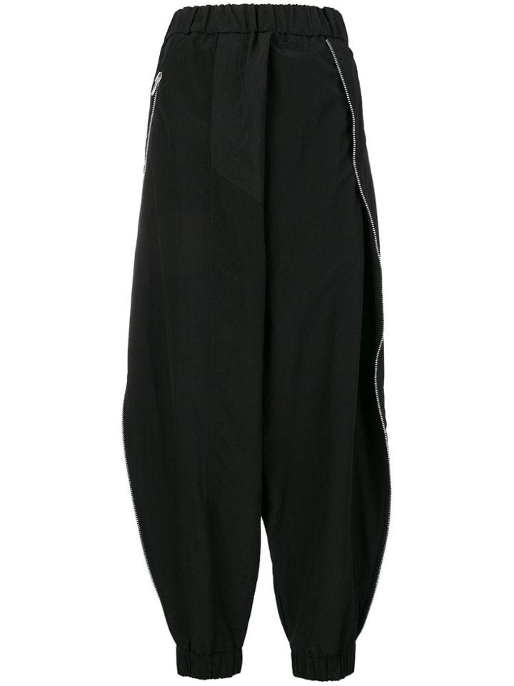 Moohong Palazzo 'zip-freak' Track Pants - Black