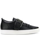 Lanvin Buckled Low Top Sneakers - Black