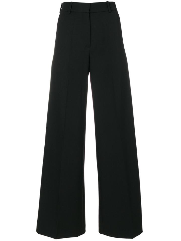 Racil Wide Leg Flared Trousers - Black