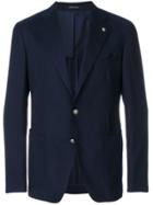 Tagliatore Fitted Casual Suit Jacket - Blue