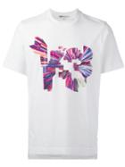 Y-3 Coloured Logo Print T-shirt, Men's, Size: Large, White, Cotton/spandex/elastane