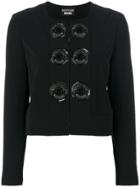 Boutique Moschino Button Detail Jacket - Black