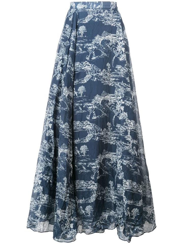 Love Shack Fancy Rosetta Skirt - Blue