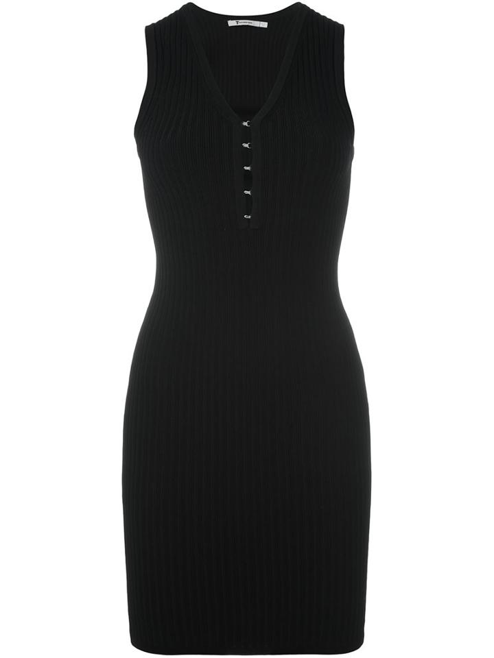 T By Alexander Wang Stripe Effect Mini Dress