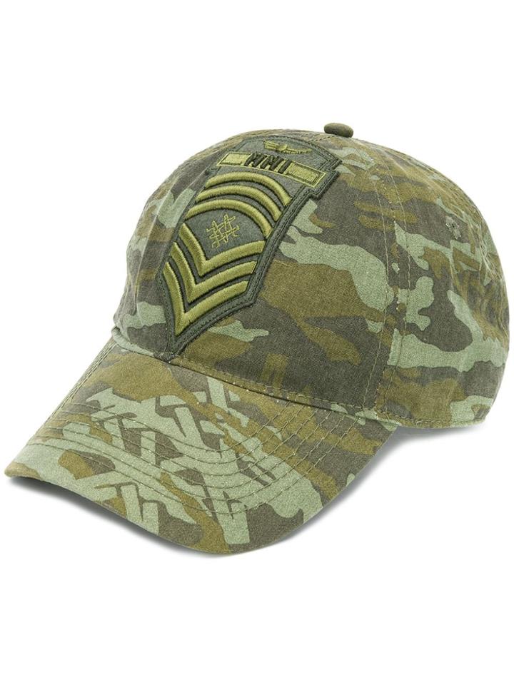 Mr & Mrs Italy Camouflage Pattern Baseball Cap - Green