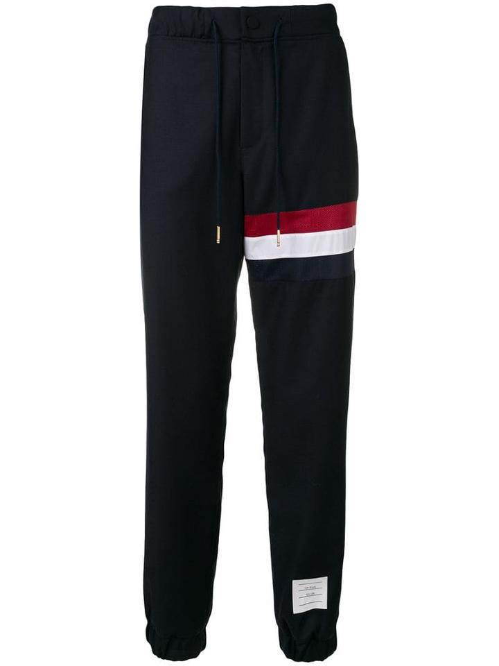 Thom Browne Rwb Seam Wool Sweatpant - Blue