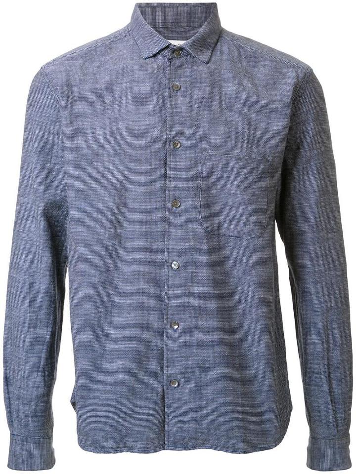Ymc 'curtis' Shirt, Men's, Size: Medium, Blue, Cotton