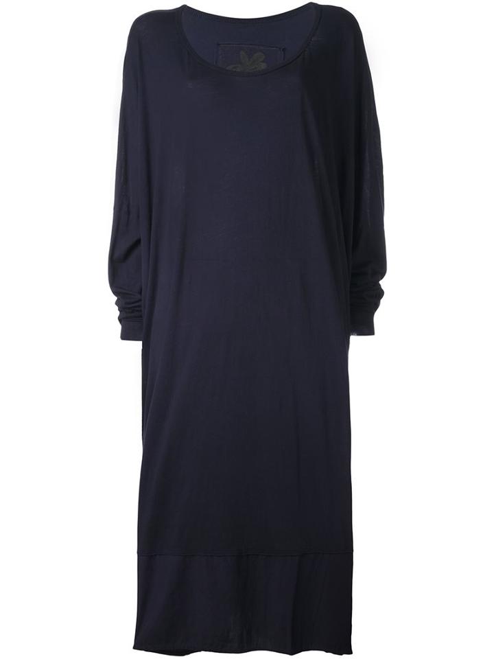 Rundholz Longsleeved Shift Dress, Women's, Blue, Cotton