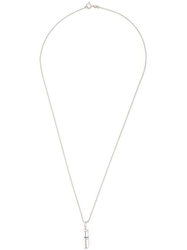 True Rocks 'pill' Necklace, Adult Unisex, Metallic