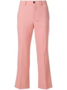 Miu Miu Cropped Trousers - Pink