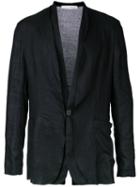 Isabel Benenato Knitted Back Jacket, Men's, Size: 50, Black, Linen/flax