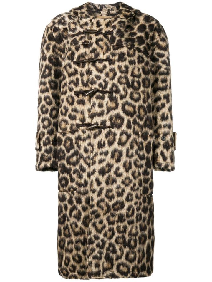 R13 Leopard Hooded Jacket - Nude & Neutrals