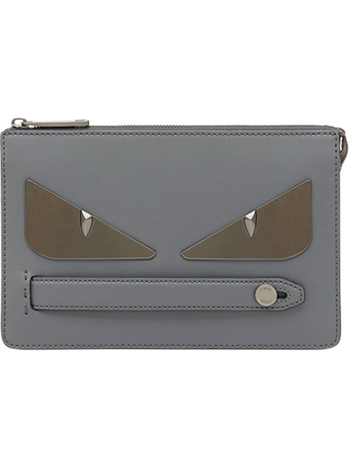 Fendi Slim Clutch Bag - Grey