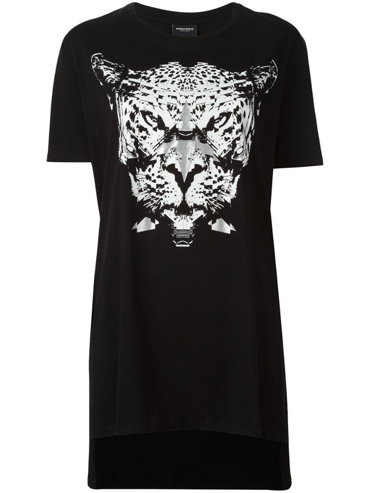 Marcelo Burlon County Of Milan Leopard Print T-shirt - Black