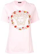 Versace Floral Medusa T-shirt - Pink