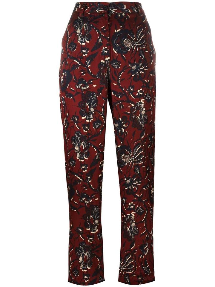 Isabel Marant Étoile Janelle Trousers, Women's, Size: 42, Red, Cotton