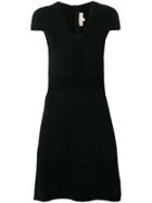 Michael Michael Kors V-neck Midi Dress - Black
