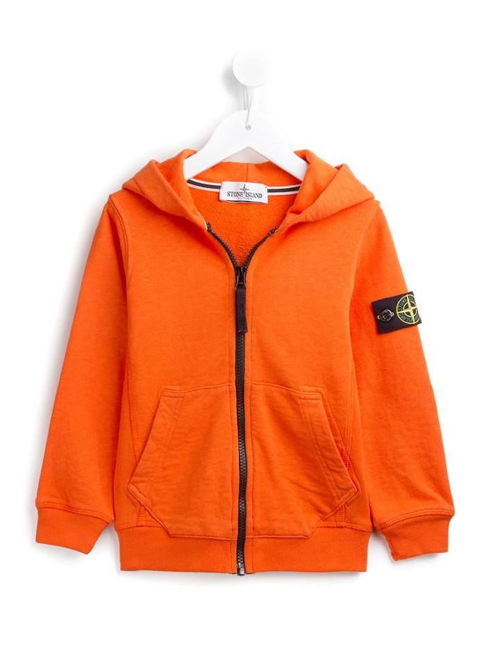 Stone Island Kids Zipped Hoodie, Boy's, Size: 6 Yrs, Yellow/orange