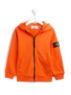 Stone Island Kids Zipped Hoodie, Boy's, Size: 6 Yrs, Yellow/orange