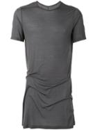 Rick Owens Drkshdw Longline T-shirt, Men's, Size: Small, Grey, Viscose