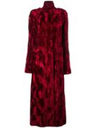 Haider Ackermann 'madame' Coat, Women's, Size: 38, Red, Acetate/rayon/cotton