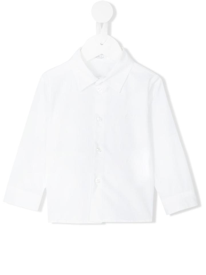 Le Bebé Enfant - Classic Lightweight Shirt - Kids - Cotton/spandex/elastane - 9 Mth, White