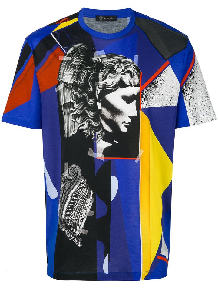 Versace - Geometric Medusa T-shirt - Men - Cotton - L, Cotton