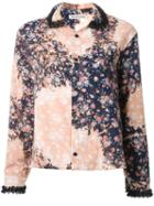Akiko Aoki Floral Print Shirt, Women's, Size: Medium, Yellow/orange, Cotton